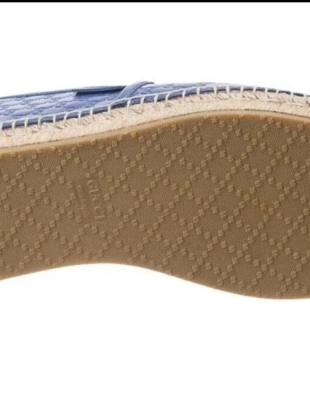 Gucci Blue Women's Espadrille Slip-On Shoe